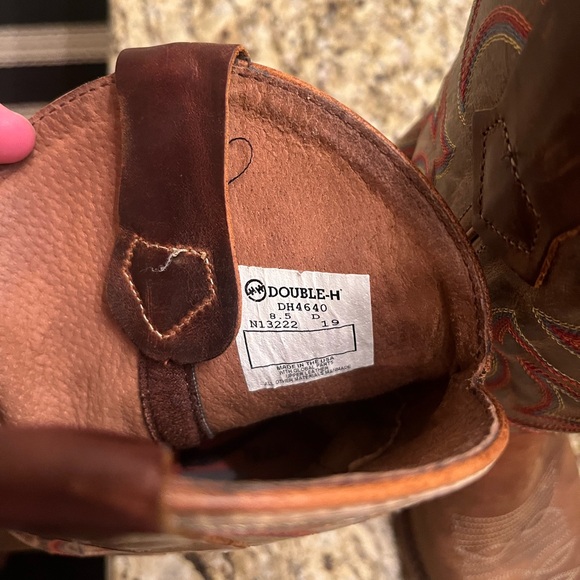 Double H western cowboy boots. Round toe - Picture 4 of 4